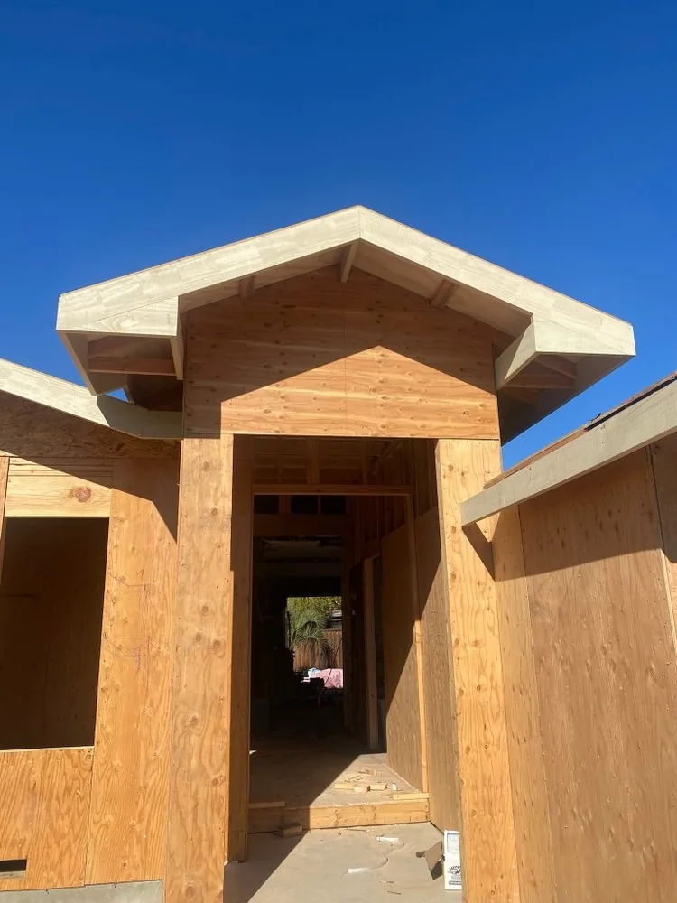 Completed home exterior